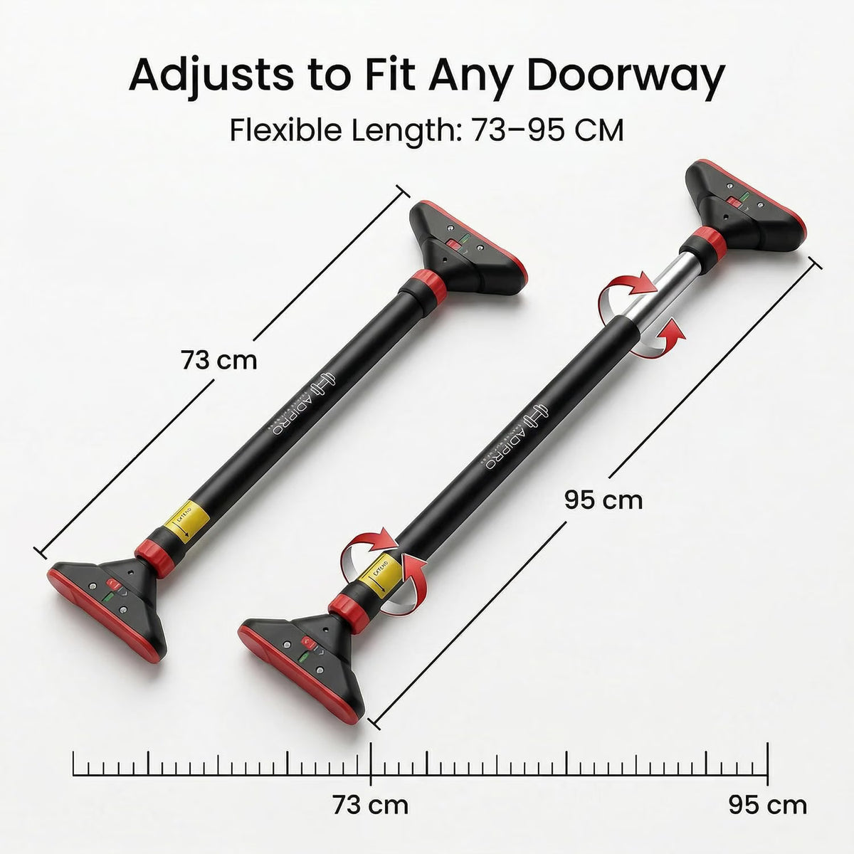 Adipro® Premium Adjustable Home Gym Pull up Bar for Kids