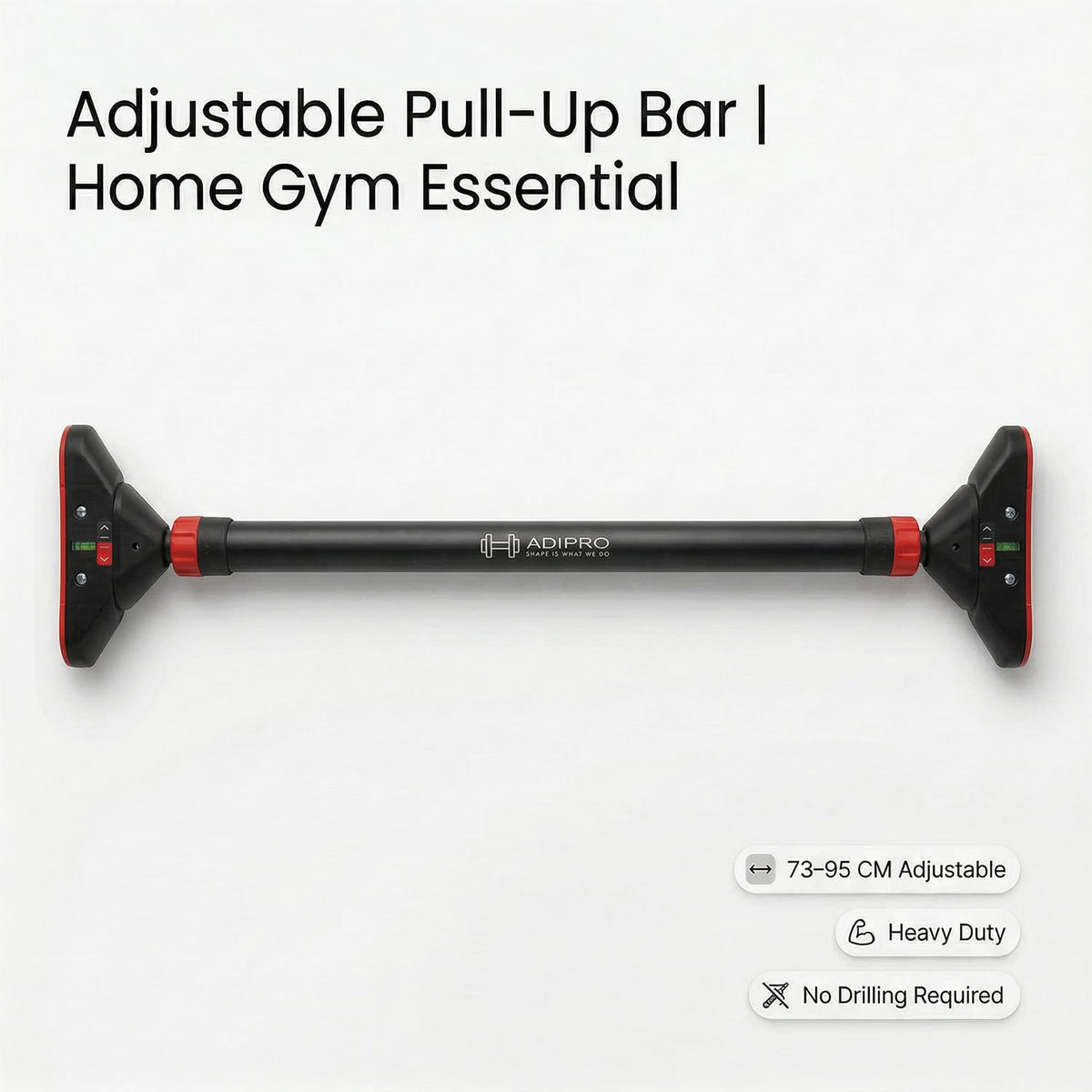 Adipro® Premium Adjustable Home Gym Pull up Bar for Kids