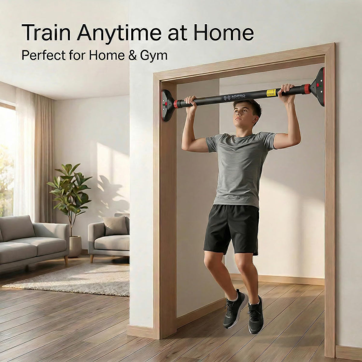 Adipro® Premium Adjustable Home Gym Pull up Bar for Kids
