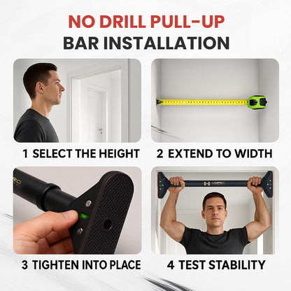 Adipro® Premium Adjustable Home Gym Pull up Bar for Adults